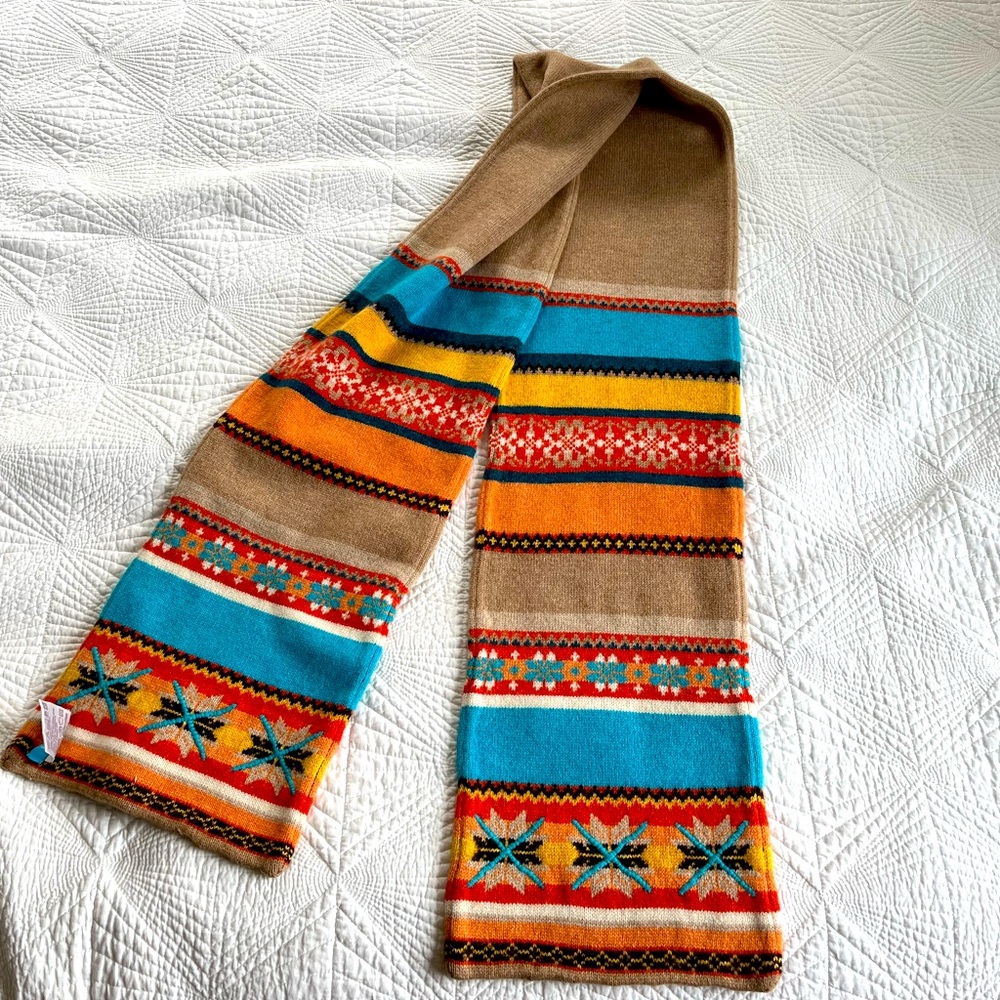 Escada sport, winter scarf, camel, sporty yet sophisticated, like new